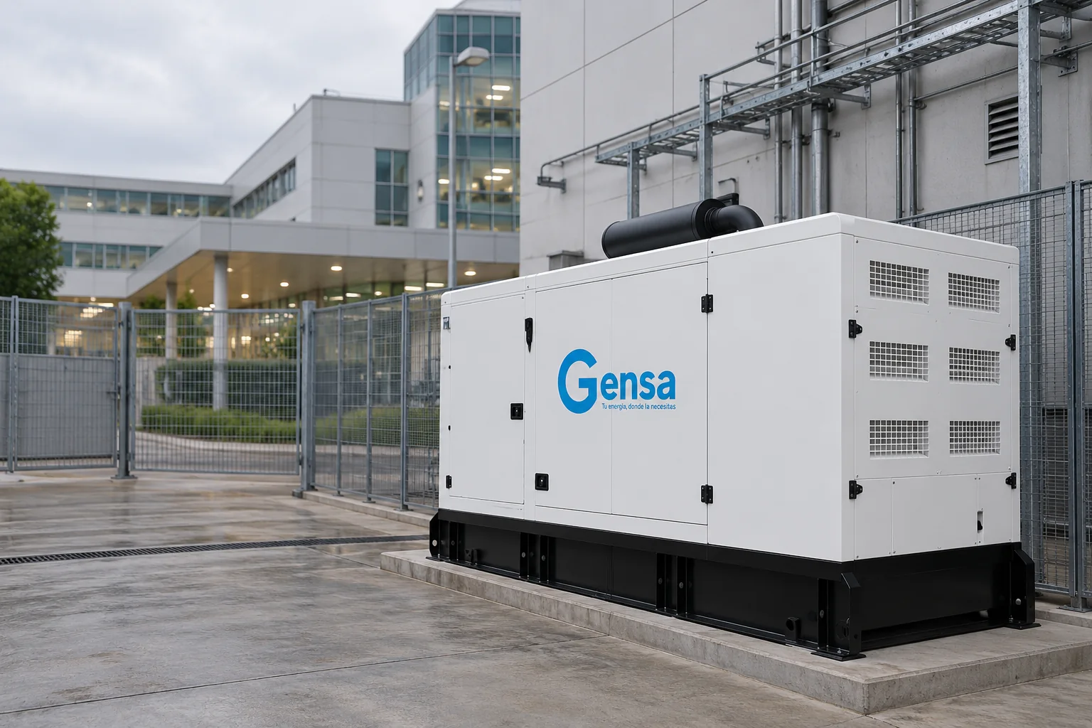 Grupo electrógeno Gensa respaldando un hospital